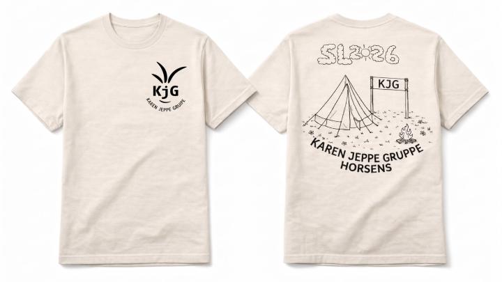 Lejr-t-shirt i forbindelse med Spejdernes Lejr 2026