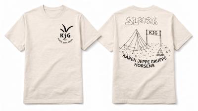 Lejr-t-shirt i forbindelse med Spejdernes Lejr 2026